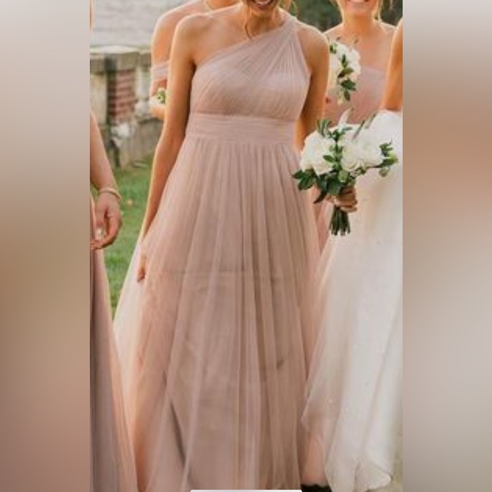 W Too tan/mauve dress